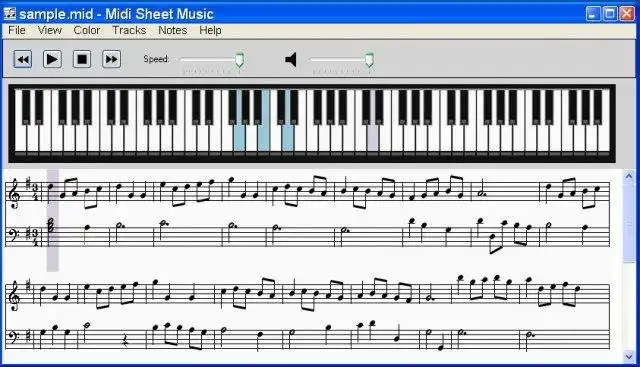 Descargar herramienta web o aplicación web Midi Sheet Music