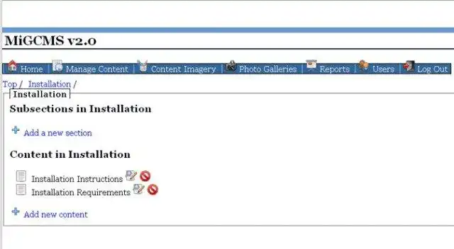 Download web tool or web app MiGCMS