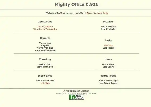 Muat turun alat web atau aplikasi web Mighty Office - Meningkatkan Aliran