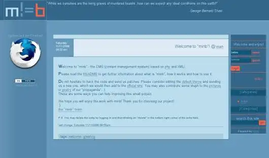 Download web tool or web app Minb Is Not a Blog