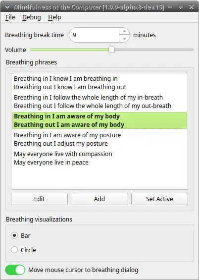 Download webtool of webapp Mindfulness aan de computer