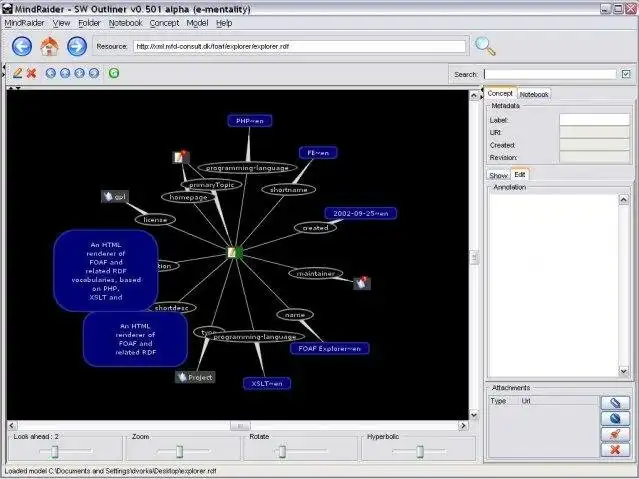 Muat turun alat web atau aplikasi web MindRaider