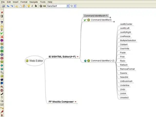 Mag-download ng web tool o web app na MindWeb para tumakbo sa Linux online