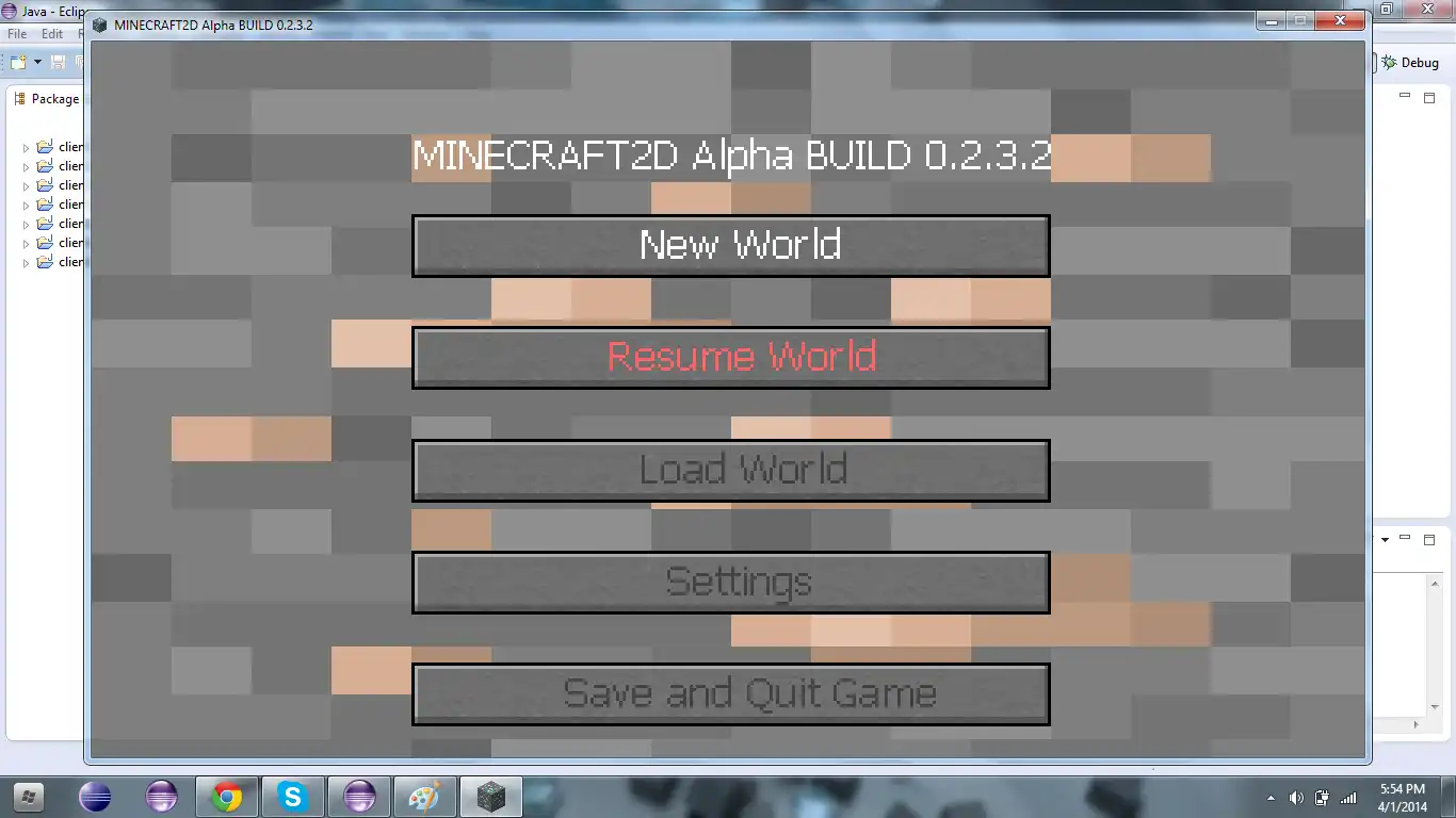 Download web tool or web app MINECRAFT2D hahn2014 to run in Linux online
