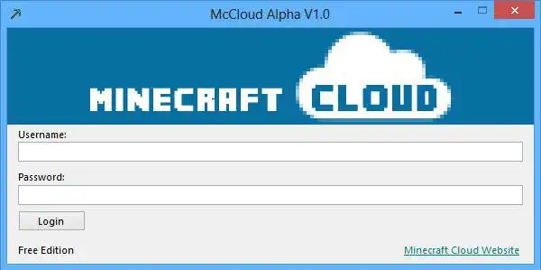 Download web tool or web app Minecraft Cloud