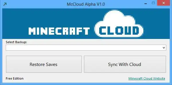 Web aracını veya web uygulamasını indirin Minecraft Cloud