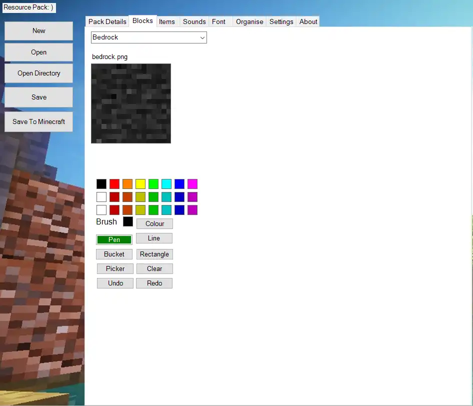 Download web tool or web app MineCraft-Texture-Studio-2018 to run in Windows online over Linux online