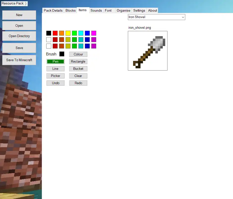 Download web tool or web app MineCraft-Texture-Studio-2018 to run in Windows online over Linux online