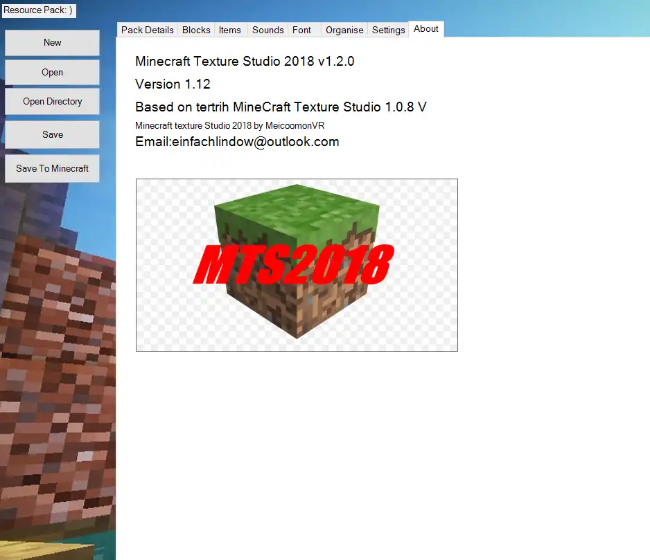 Download web tool or web app MineCraft-Texture-Studio-2018 to run in Windows online over Linux online