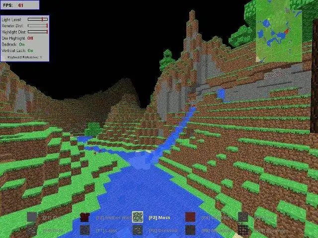 Muat turun alat web atau aplikasi web Minecraft X-Ray untuk dijalankan dalam Windows dalam talian melalui Linux dalam talian