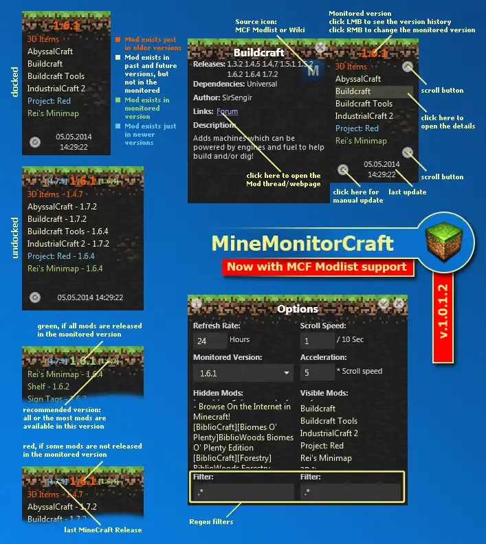 Download web tool or web app MineMonitorCraftSA