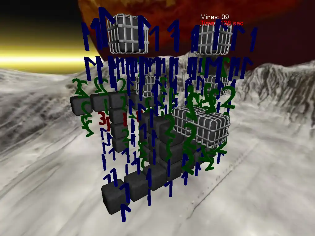 온라인 Linux에서 실행하려면 웹 도구 또는 웹 앱 Minesweeper 3D를 다운로드하세요.