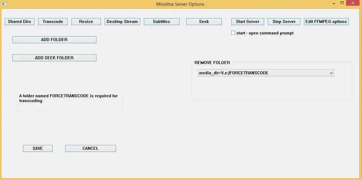 Unduh alat web atau aplikasi web Minidlna-For-Windows-with-Transcoding