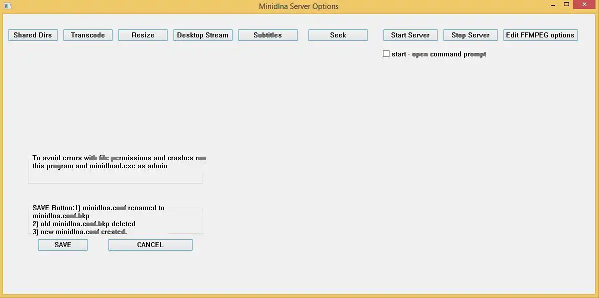 Download webtool of webapp Minidlna GUI