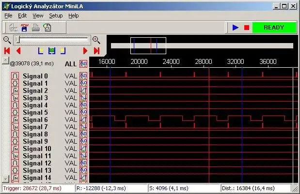 Download web tool or web app MiniLA - logic analyzer SW  HW