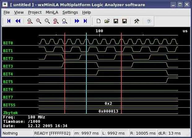 Muat turun alat web atau aplikasi web MiniLA - penganalisis logik SW HW