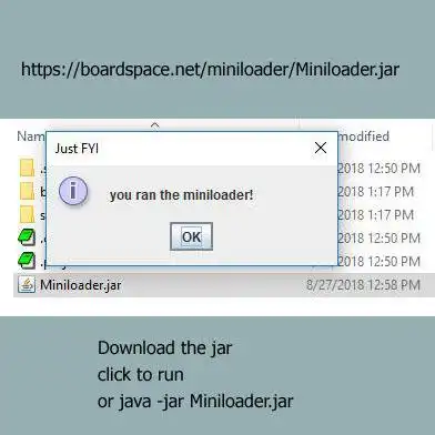 Download web tool or web app Miniloader