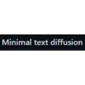 Free download Minimal text diffusion Windows app to run online win Wine in Ubuntu online, Fedora online or Debian online