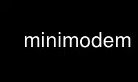 Execute o minimodem no provedor de hospedagem gratuita OnWorks no Ubuntu Online, Fedora Online, emulador online do Windows ou emulador online do MAC OS