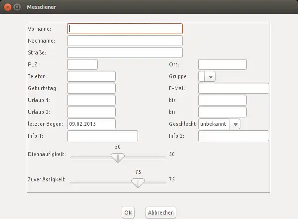 Download web tool or web app Ministrantenplan