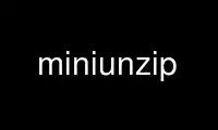 Run miniunzip in OnWorks free hosting provider over Ubuntu Online, Fedora Online, Windows online emulator or MAC OS online emulator