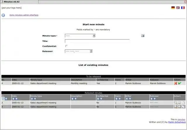 Download web tool or web app minutes