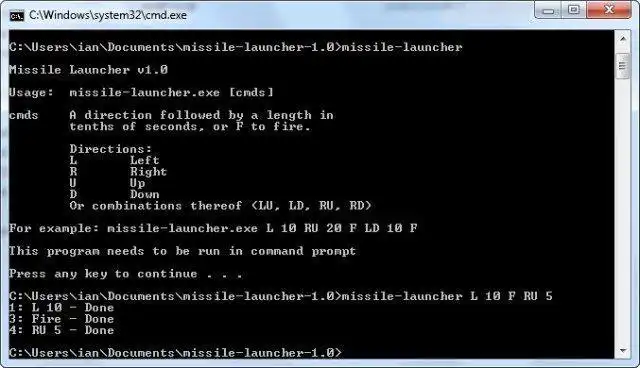 Загрузите веб-инструмент или веб-приложение Missile Launcher (mfire) для запуска в Windows через Интернет через Linux через Интернет