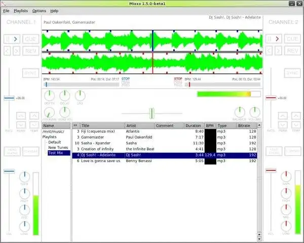 قم بتنزيل أداة الويب أو تطبيق الويب Mixxx