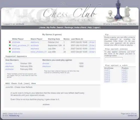 Download web tool or web app MKGI Chess Club to run in Linux online