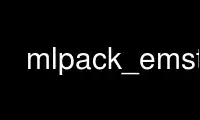 Run mlpack_emst in OnWorks free hosting provider over Ubuntu Online, Fedora Online, Windows online emulator or MAC OS online emulator