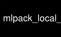 Run mlpack_local_coordinate_coding in OnWorks free hosting provider over Ubuntu Online, Fedora Online, Windows online emulator or MAC OS online emulator