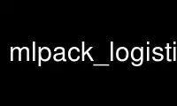 Run mlpack_logistic_regression in OnWorks free hosting provider over Ubuntu Online, Fedora Online, Windows online emulator or MAC OS online emulator