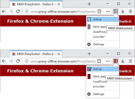Download web tool or web app MM3-ProxySwitch - Firefox WebExtension
