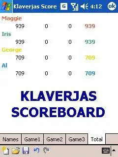 ດາວ​ໂຫຼດ​ເຄື່ອງ​ມື​ເວັບ​ໄຊ​ຕ​໌​ຫຼື app ເວັບ​ໄຊ​ຕ​໌ Mobile Klaverjas Scoreboard ເພື່ອ​ດໍາ​ເນີນ​ການ​ໃນ Windows ອອນ​ໄລ​ນ​໌​ຜ່ານ Linux ອອນ​ໄລ​ນ​໌​
