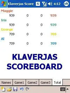 Download web tool or web app Mobile Klaverjas Scoreboard to run in Windows online over Linux online