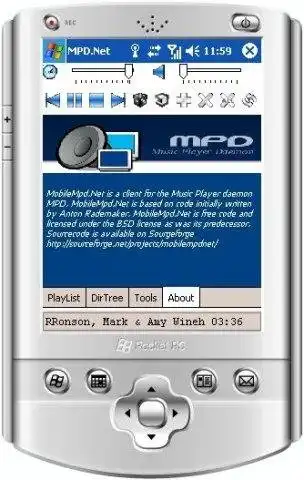 Laden Sie das Webtool oder die Web-App MobileMpd.net herunter