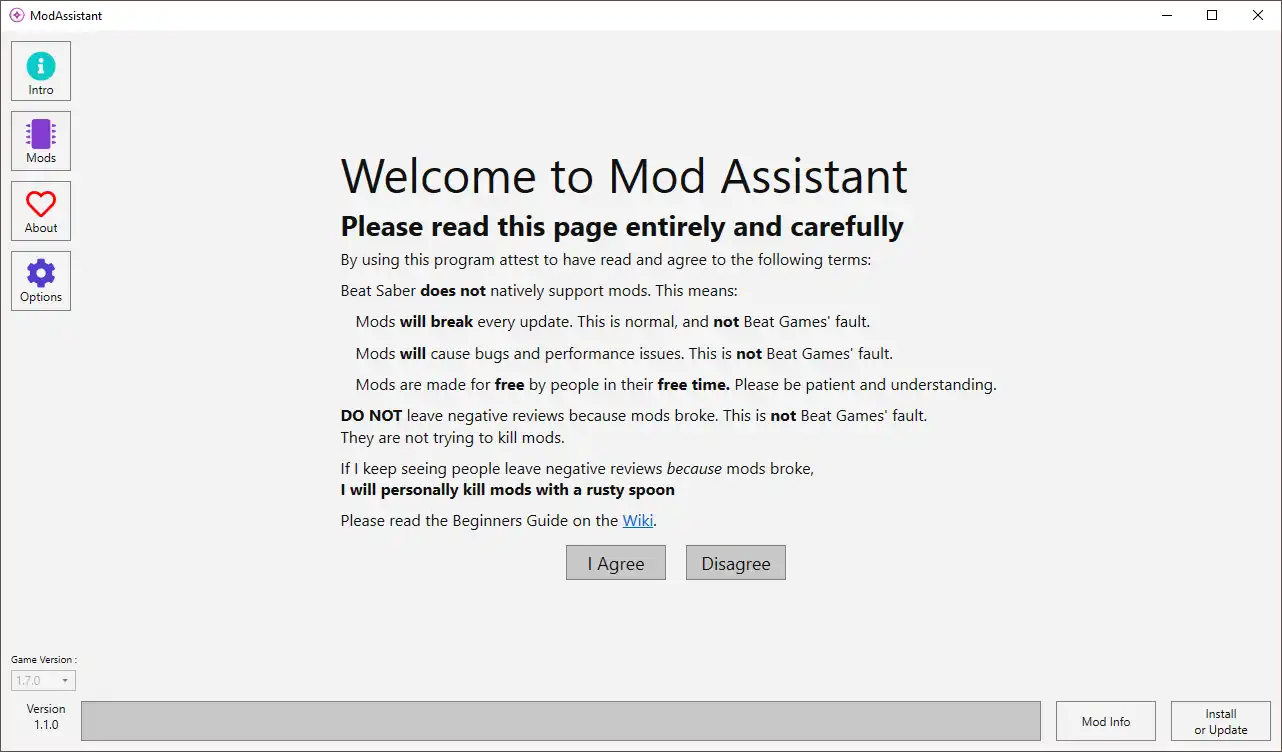 Mag-download ng web tool o web app na ModAssistant