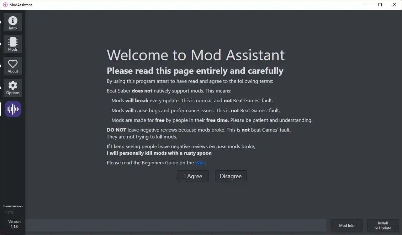 Mag-download ng web tool o web app na ModAssistant