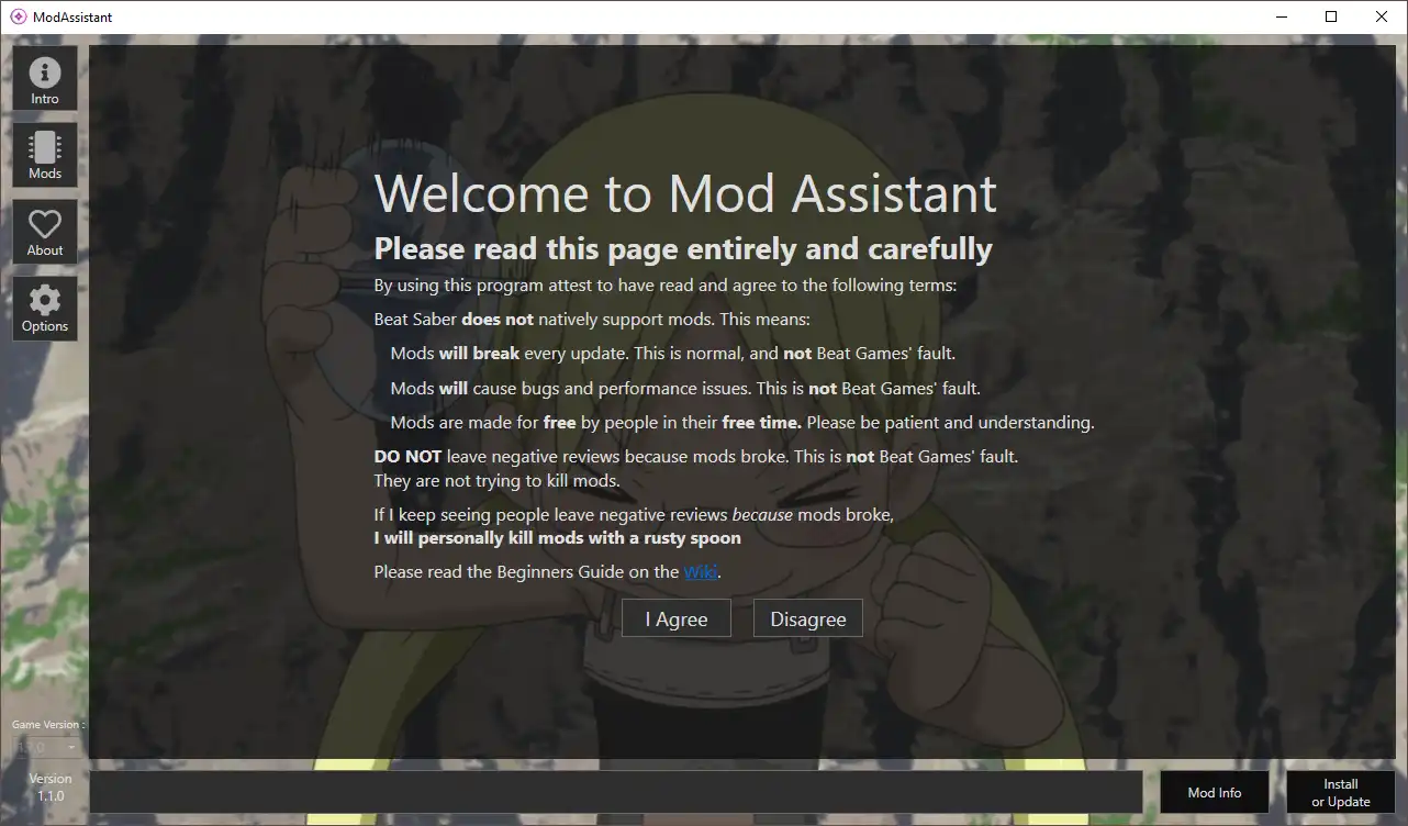 Mag-download ng web tool o web app na ModAssistant