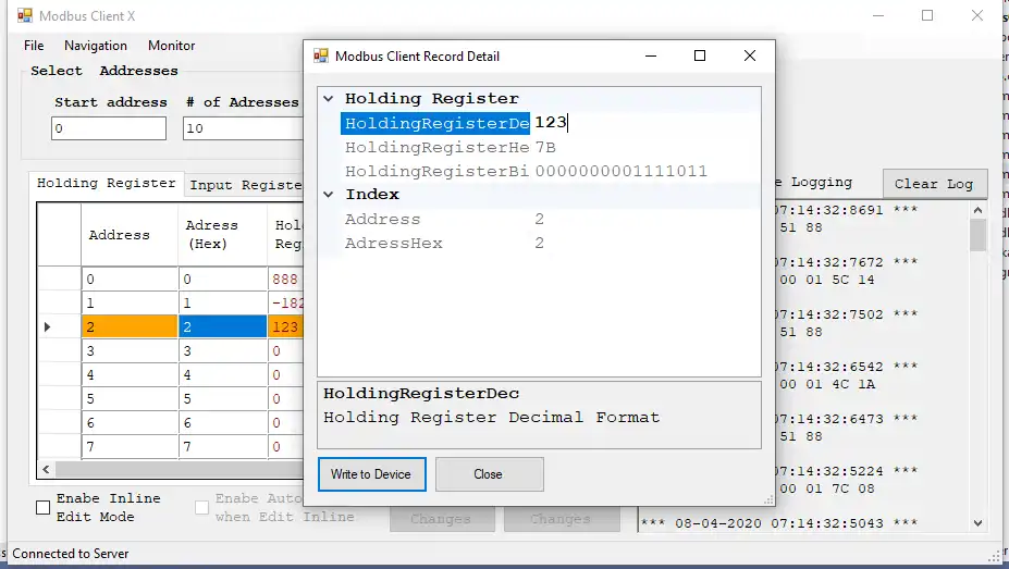 Download web tool or web app ModbusClientX - Modbus Tool