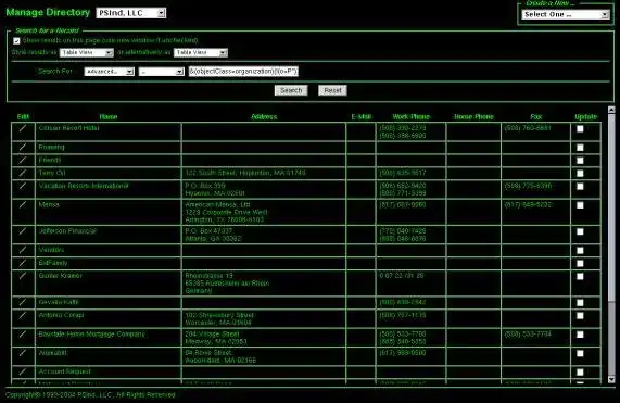 Download web tool or web app mod_psldap