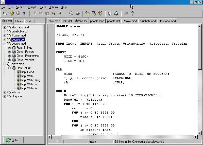 Download web tool or web app modula - 2 windows IDE
