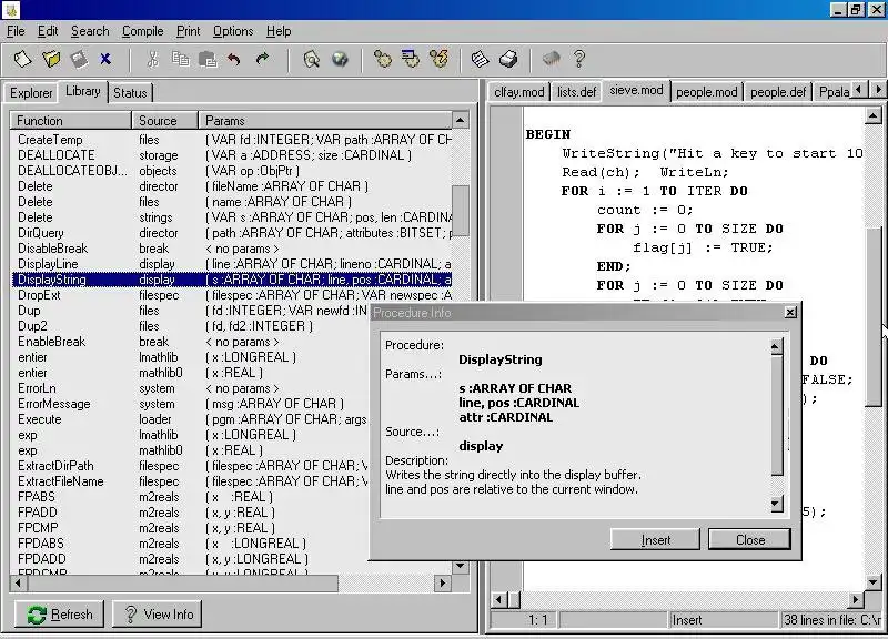 Download web tool or web app modula - 2 windows IDE