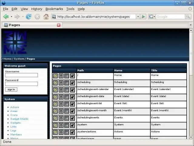 Download web tool or web app Modularized Information Environment