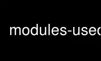 Запустіть modules-usedp у постачальника безкоштовного хостингу OnWorks через Ubuntu Online, Fedora Online, онлайн-емулятор Windows або онлайн-емулятор MAC OS
