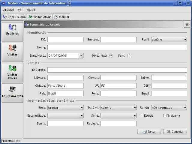 Download web tool or web app Modus - Management of Telecenters