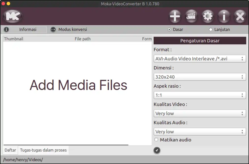 Download web tool or web app Moka VideoConverter