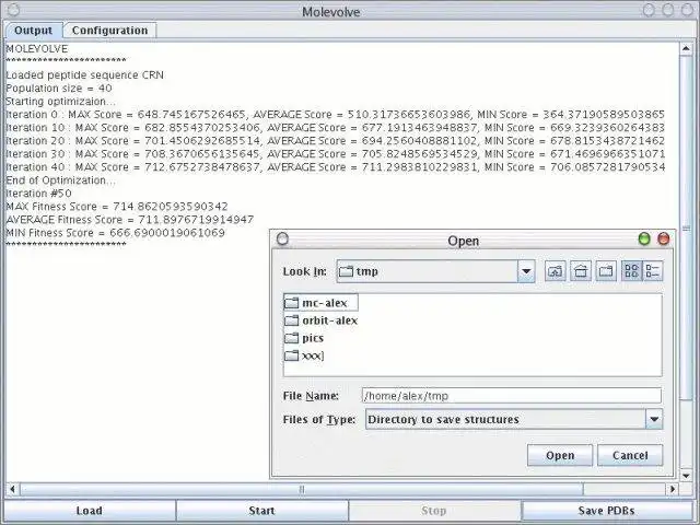Download web tool or web app Molevolve to run in Windows online over Linux online