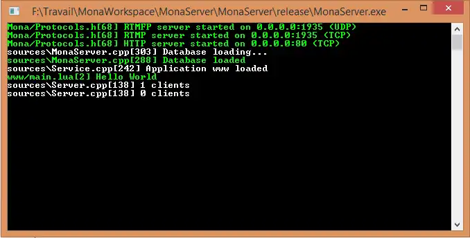 Download web tool or web app MonaServer