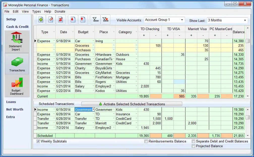 Unduh alat web atau aplikasi web Moneyble Personal Finance